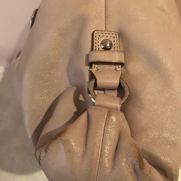 Coach Pale Pink/Tan leather bag - Picture 5 of 13